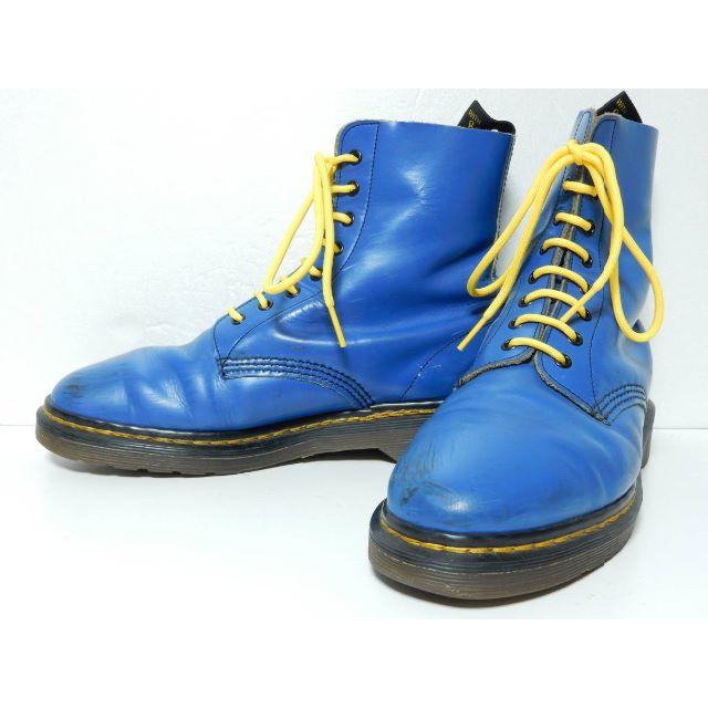 Dr.Martens(ドクターマーチン)のレアカラー！英国製！ドクターマーチン8ホールUK6イングランド青ブルーヴィンテ メンズの靴/シューズ(ブーツ)の商品写真