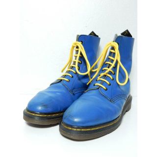 ドクターマーチン(Dr.Martens)のレアカラー！英国製！ドクターマーチン8ホールUK6イングランド青ブルーヴィンテ(ブーツ)