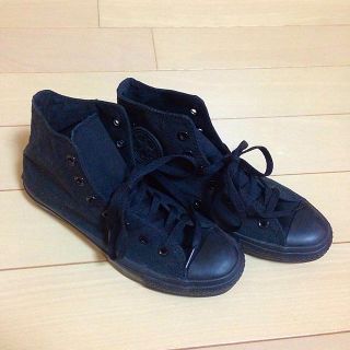 コンバース(CONVERSE)の新品＊コンバース 黒ハイカットスニーカー(スニーカー)