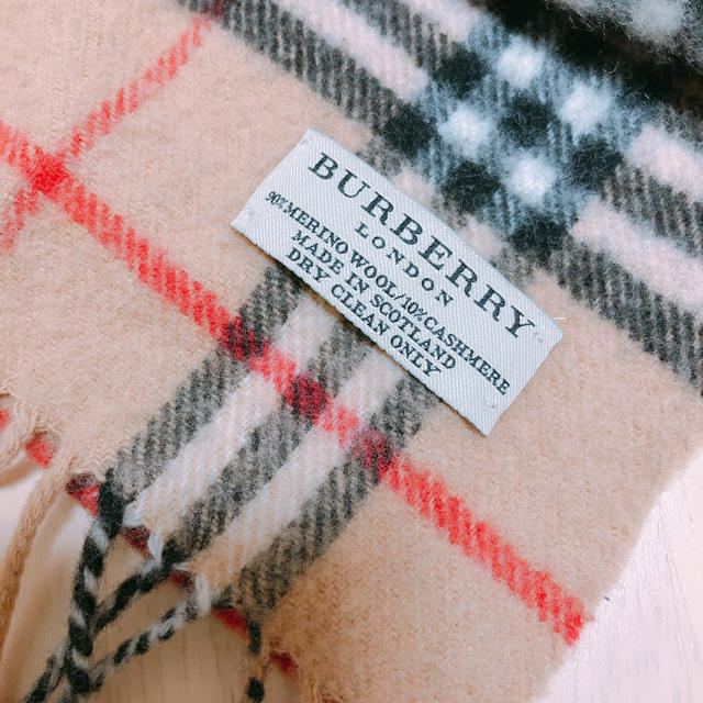 BURBERRY(バーバリー)の＊値下げ＊バーバリー Burberry カシミヤマフラー レディースのファッション小物(マフラー/ショール)の商品写真