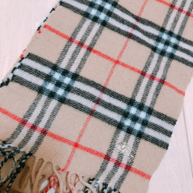 BURBERRY(バーバリー)の＊値下げ＊バーバリー Burberry カシミヤマフラー レディースのファッション小物(マフラー/ショール)の商品写真