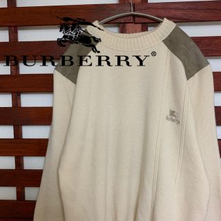 バーバリー(BURBERRY)のBurberry バーバリー パッチワークニット ワンポイント(ニット/セーター)