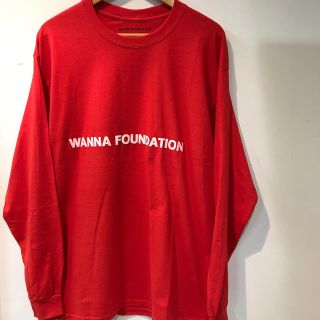 シュプリーム(Supreme)のwanna foundation ロンT 赤 L supreme (Tシャツ(長袖/七分))