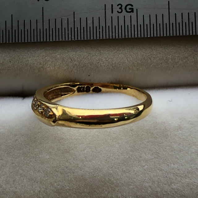 K18 ダイヤリング レディースのアクセサリー(リング(指輪))の商品写真