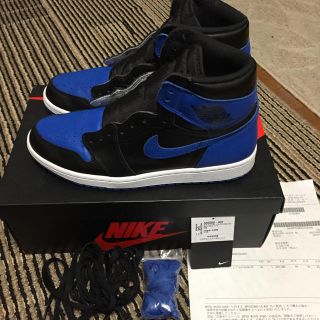 ナイキ(NIKE)のair jordan 1 royal 28(スニーカー)