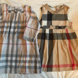 バーバリー(BURBERRY)のSunflower様ご専用 バーバリー2y 24m ボンポワン2aセット(ワンピース)