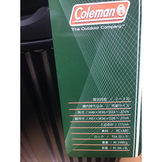 Coleman(コールマン)のコールマン、キャリーバッグ メンズのバッグ(トラベルバッグ/スーツケース)の商品写真