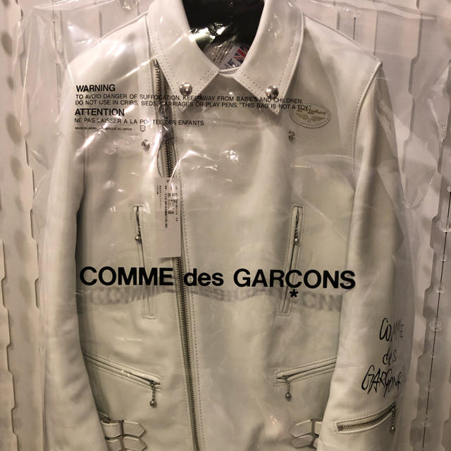 COMME des GARCONS(コムデギャルソン)の【青山店限定】コムデギャルソン× ルイスレザーライトニングジャケットサイズ38 メンズのジャケット/アウター(レザージャケット)の商品写真