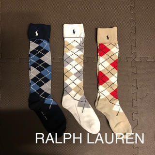 ラルフローレン(Ralph Lauren)の★ほぼ未使用★RALPH LAUREN ゴルフ靴下3点セット 23〜25cm位(その他)