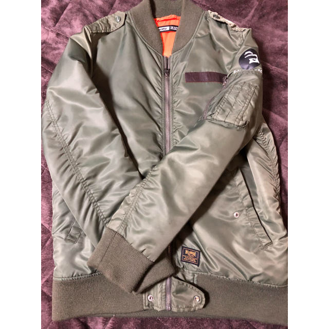XLARGE(エクストララージ)のＸＬＡRＧＥ.ＭＡ-1カーキ色サイズＬ メンズのジャケット/アウター(フライトジャケット)の商品写真