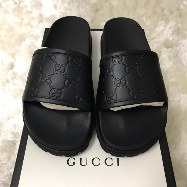 グッチ シグネチャー スライド シャワー サンダル GUCCI 6 新品未使用