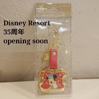 ディズニー(Disney)のディズニーリゾート 35周年 openingsoon バッグチャーム 未開封(キャラクターグッズ)