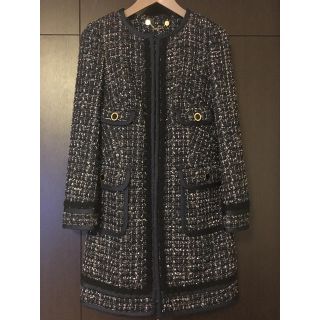 トリーバーチ(Tory Burch)のピヨピヨ様専用 美品 Tory Burch ツイードコート サイズ0(ノーカラージャケット)