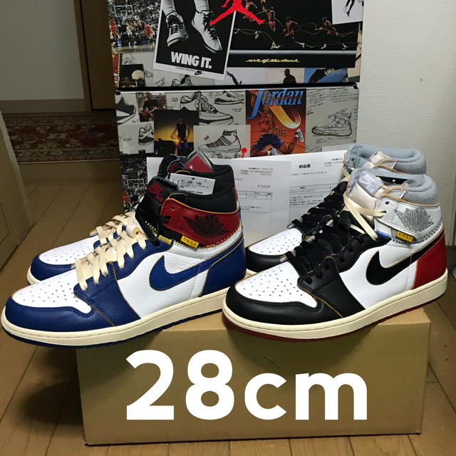 格安人気 NIKE - goros様 専用 ユニオン ジョーダン1 スニーカー