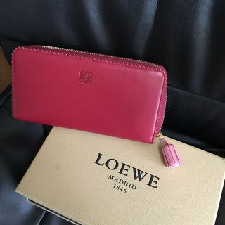 ロエベ(LOEWE)の【お値下げ】新品！LOEWE 【ロエベ】タッセル付 ラウンドファスナー長財布  (財布)