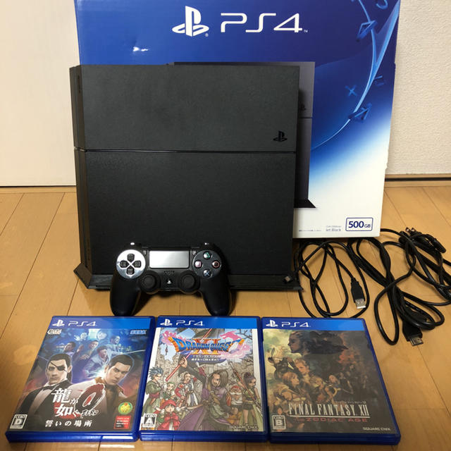 SONY - PS4 CUH-1200 500GB 黒 ソフト3点セット付