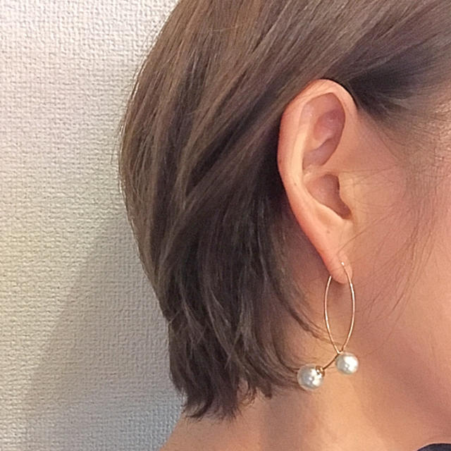 TASAKI(タサキ)のダブルパールピアス ドロップピアス レディースのアクセサリー(ピアス)の商品写真