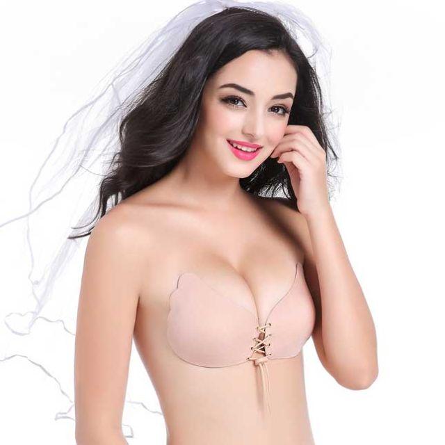 NuBra ヌーブラ Aカップ  ベージュ 美盛 紐付 レディースの下着/アンダーウェア(ヌーブラ)の商品写真