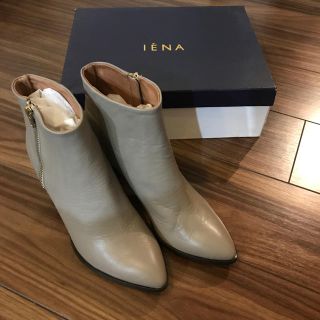 イエナ(IENA)の新品★イエナ IENA レザーショートブーツ 24.5cm(ブーツ)