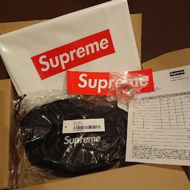 supreme 18AW waist bag black