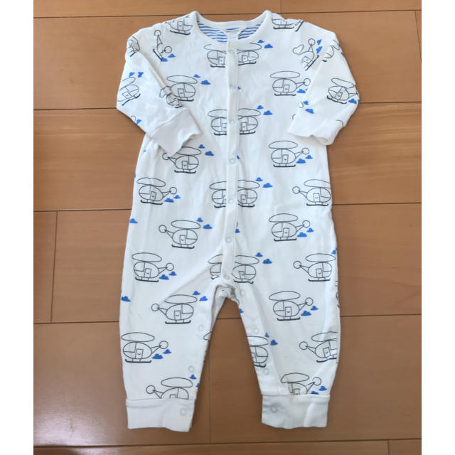 babyGAP(ベビーギャップ)のbabygap 飛行機柄 長袖ロンパース 70 キッズ/ベビー/マタニティのベビー服(~85cm)(ロンパース)の商品写真