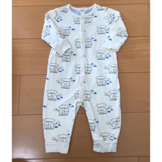 ベビーギャップ(babyGAP)のbabygap 飛行機柄 長袖ロンパース 70(ロンパース)