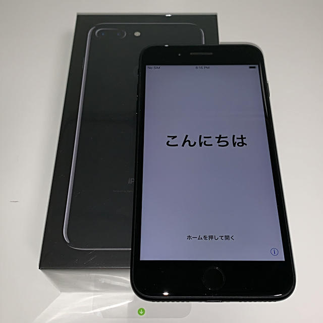 iPhone(アイフォーン)のiPhone 7 Plus 128GB Jet Black Simフリー スマホ/家電/カメラのスマートフォン/携帯電話(スマートフォン本体)の商品写真