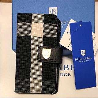 バーバリーブルーレーベル(BURBERRY BLUE LABEL)の新品 ブルーレーベル クレストブリッジ iPhoneケース(iPhoneケース)