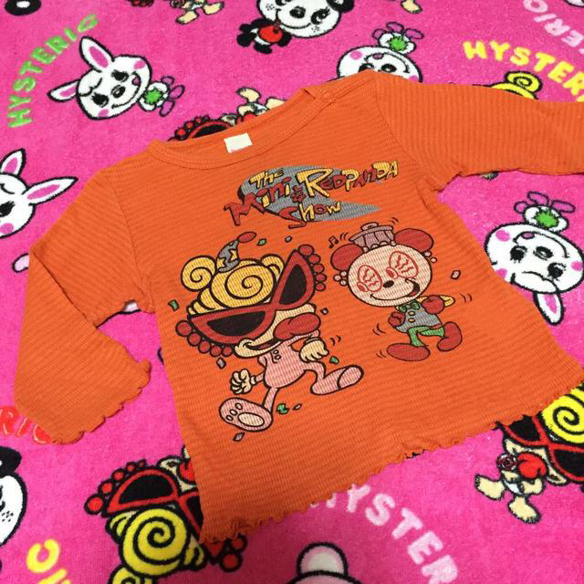 HYSTERIC MINI(ヒステリックミニ)のヒスミニ オレンジロンT キッズ/ベビー/マタニティのキッズ服女の子用(90cm~)(その他)の商品写真