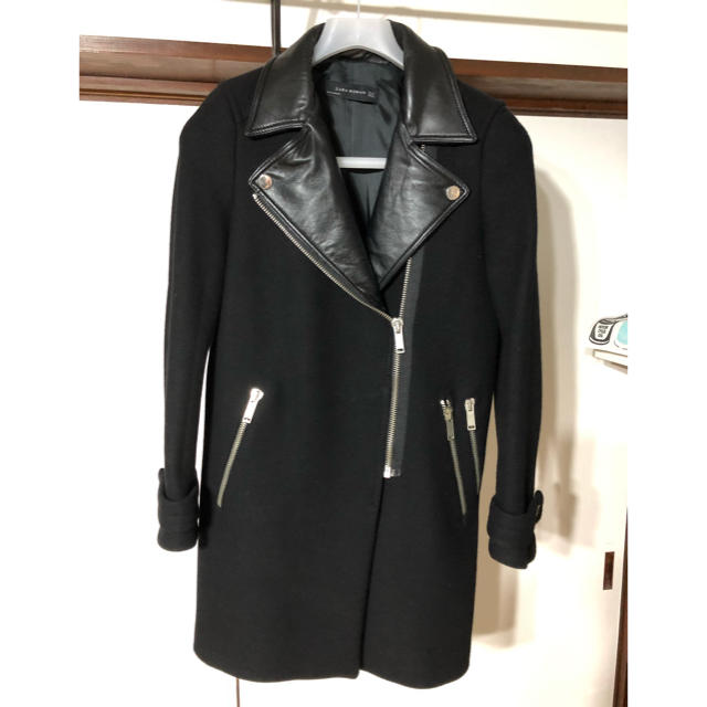 【美品】ZARA 2wayラムレザーコート