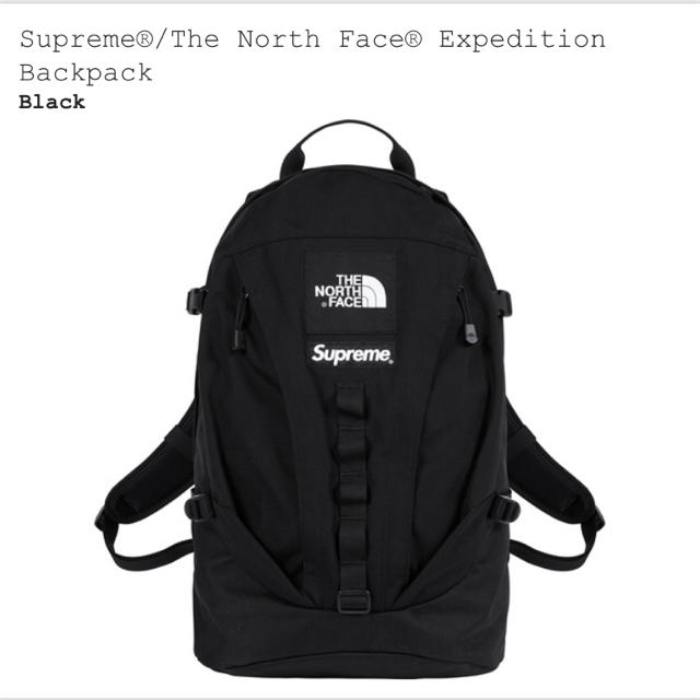 supreme north face backpack 黒 ブラック 新品