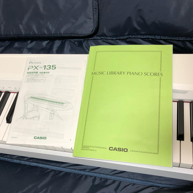 CASIO(カシオ)の電子ピアノ CASIO / PX-130WE カシオ  88鍵盤 楽譜・取説付き 楽器の鍵盤楽器(電子ピアノ)の商品写真