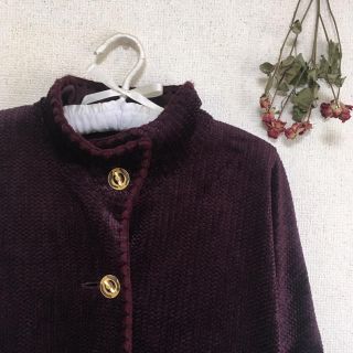 ロキエ(Lochie)のsale5300┊♡ vintage purple coat ♡(ロングコート)