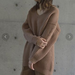 アクネ(ACNE)のACNE STUDIOS ニット　アクネ　ワンピ　セーター　美品　キャメル　S(ニット/セーター)