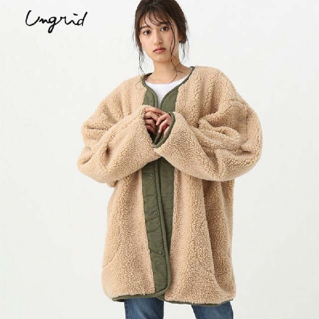 Ungrid(アングリッド)のUngrid ボアジャケット【新品・未使用】 レディースのジャケット/アウター(ミリタリージャケット)の商品写真