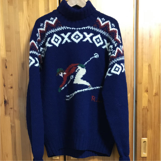 POLO RALPH LAUREN(ポロラルフローレン)の【5000円OFF】希少 Polo ralph lauren ハンドニット メンズのトップス(ニット/セーター)の商品写真