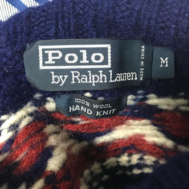 POLO RALPH LAUREN(ポロラルフローレン)の【5000円OFF】希少 Polo ralph lauren ハンドニット メンズのトップス(ニット/セーター)の商品写真