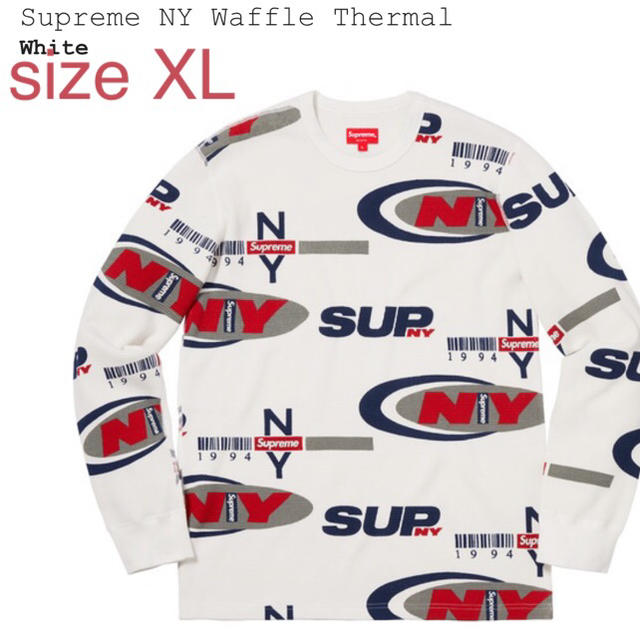 サイズ XL supreme NY waffle ThermalTシャツ/カットソー(七分/長袖)