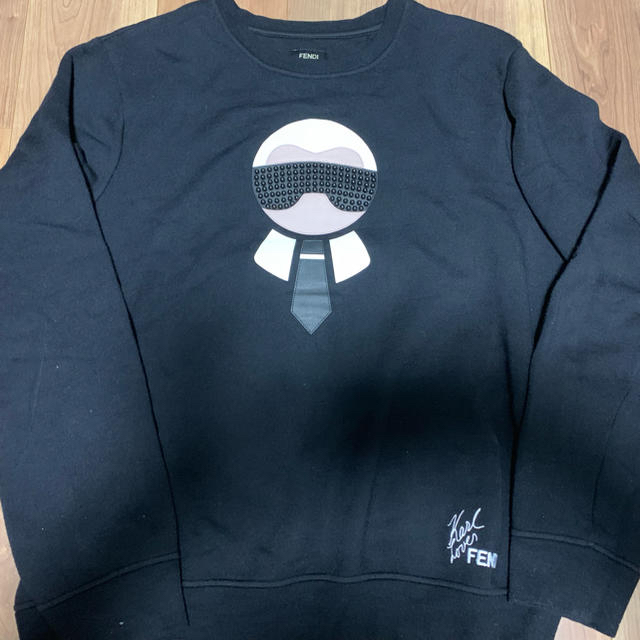 極美品✨フェンディ スウェット カールラガーフェルド バックロゴ L