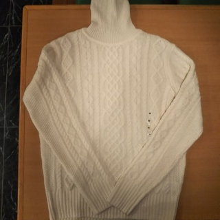 ムジルシリョウヒン(MUJI (無印良品))の無印良品 女性用タートルネックセーターＭサイズ(オフホワイト)(ニット/セーター)