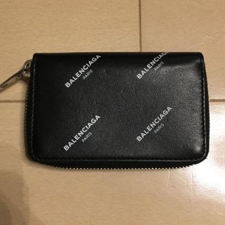 バレンシアガロゴ総柄コインケースミニウォレットミニ財布BALENCIAGA-