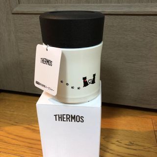 サーモス(THERMOS)の新品箱入り、サーモス、スープジャー。可愛い猫ちゃん柄。(容器)