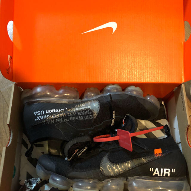 メンズnike theten vapormax offwhite supreme