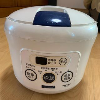 シャープ(SHARP)のSHARP 炊飯器 3合炊き 美品(炊飯器)