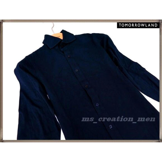 TOMORROWLAND(トゥモローランド)のM様専用！トゥモローランド 濃紺シャツ メンズのトップス(シャツ)の商品写真