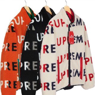 シュプリーム(Supreme)のフリース白リバーシブルＬサイズ(テーラードジャケット)