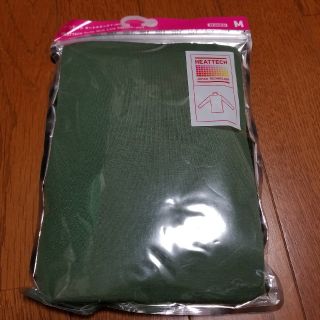 ユニクロ(UNIQLO)のユニクロ ヒートテック タートルネックT 長袖 グリーン(アンダーシャツ/防寒インナー)