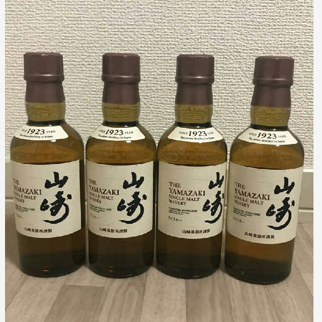 サントリー(サントリー)のサントリー　山崎　180ml 4本 食品/飲料/酒の酒(ウイスキー)の商品写真