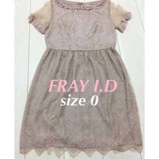 フレイアイディー(FRAY I.D)の【美品】FRAY I.D  フレイアイディー  総レース ワンピース(ひざ丈ワンピース)