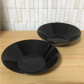 イッタラ(iittala)の★美品★ イッタラ ティーマ 21cm ボウル ２枚セット ブラック 黒 北欧(食器)